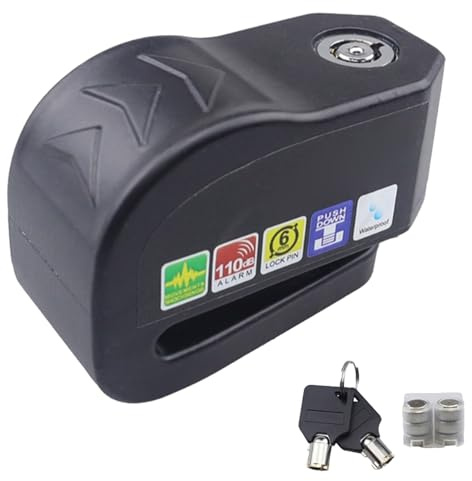 Bloc de Frein à Disque pour Moto - Bloc de Frein pour Moto avec Alarme de vélo à Disque, de Frein à Disque pour Alarme Moto | Cadenas antivol pour Moto, Blocage de Roue de Frein de vélo