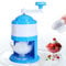 Shyllin Machine à Glace Rasée Manuelle,Broyeur à Glace Portable,Machine à Glace Pilée，Idéal Pour les Smoothies et la Glace Pilée - Sans BPA (Bleu)