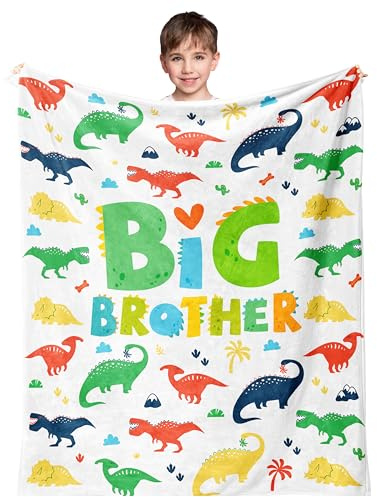 YESTUTI Big Brother-Geschenke vom Geburt, Geschenk für großen Bruder, Geburtstagsgeschenke für Brüder, Neugeborene, Babygeschenk, BigBrother-Decke, 130 x 100 cm