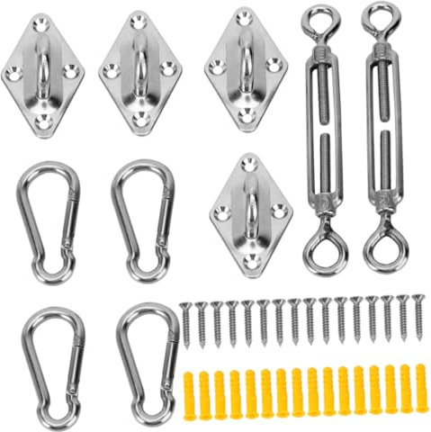 DIKACA 42Pezzi Ganci Inossidabile per Accessori Tende da Esterno Resistenti e Pratici per Ombreggianti
