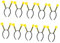 Lot De 10 Bandeaux En Forme D'Abeille -Tête Avec Antenne De Accessoires De Costume D'Halloween -Tête -Tête Et Lunettes