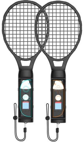 JUCHRZEY 2 PCs Tennisschläger for for Switch 2 Joy-Con-Controller Grip (schwarz)