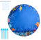 Piscine de plage pour bébé de 4,9 x 4,9 pieds – Piscine et tapis de sable en un – Avec kit d'ancrage et sac de transport – Convient pour les fêtes à la plage, le camping et les excursions en famille