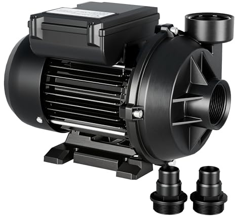 LANCHEZ Poolpumpe 250W, max. Fördermenge 9.000 l/h Pool filterpumpe, max. Förderhöhe 7.5 m, Schwimmbadpumpe für Swimmingpool & Pool Garten