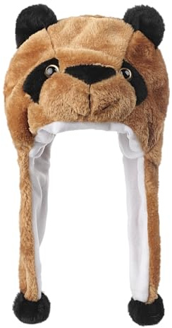 OhMill Panda Bär Mütze Mit Ohren Tier Cosplay Hut Fashion Tiermütze Animals Stoffhut Kuschelige Plüschmütze Für Lustiges Tierkostüm Für Party Geburtstag Aufführung Fasching Holloween