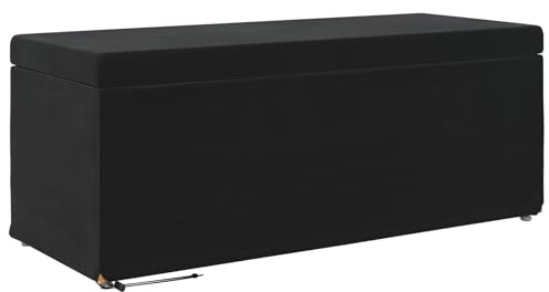 mtlskopl Sitzbank Schwarz 101 x 41 x 40 cm Hocker aus Samt und Holz Modernes Design Polsterbank ohne Rückenlehne für Esszimmer Wohnzimmer Flur und Küche Belastbar bis 110 kg