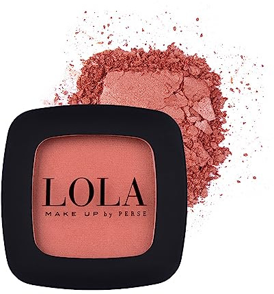 Lola Make Up by Perse Mono Eyeshadow with Natural Ingredients and High Coverage Satin Eye Shadow for Women, Vegan and Cruelty-Free Eye Makeup Cosmetic Palette for All Skin Types, Peach Satin (045)