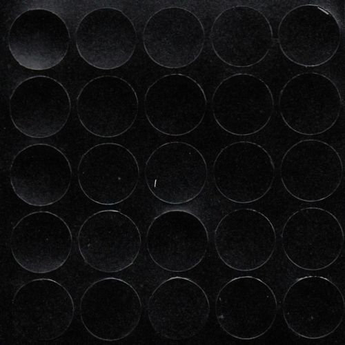 1 Sheet (25 caps) Self Adhesive Decorative Screw Cover Caps 14mm (Black 324)