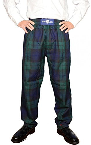 I LUV LTD Tartan Donnelli Trousers Mackenzie Tartan Casual Comfort Pants Size Large X-Large