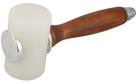Martillo De Cuero t Forma Mango De Madera Nylon Tallado En Cuero Mallet Craft Stamping Tool