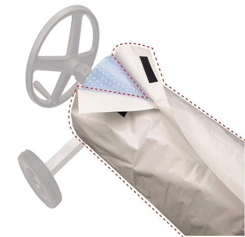 Mangguo Bâche de Protection Solaire pour Enrouleur/Protection Solaire imperméable Utilisation de Moulinet de Piscine Peut Prolonger la durée de Vie de la bâche (Beige, 610 * 96cm)
