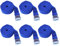 6 Stück Spanngurte Zurrgurt Mit Ratsche, Befestigungsriemen Fahrradträger, Schnellspanngurt Gepäckspanner Elastisch, Für Camping Outdoor Und Autotransport Usw (25mm*2m, Navy blau)