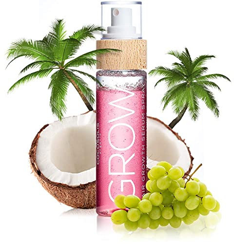 COCOSOLIS GROW Spray Serum für schnelles Haarwachstum - Haarwuchsmittel für Frauen Reduziert Haarausfall und verbessert die Haarstruktur - Kraft & Glanz für sichtbar dickeres und gesundes Haar