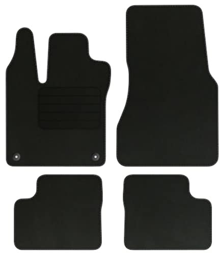 Velourmattenset für Renault Twingo III ab Bj. 2014 Basic runde Befestigungen Veloursfussmatten Automatten Mit Absatzschoner Passform Neu