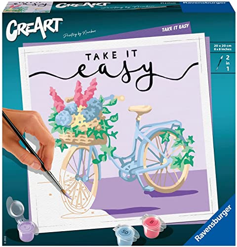 Ravensburger Take it Easy Paint by Numbers Kit for Adults - 20099 - Painting Arts and Crafts for Ages 12 and Up