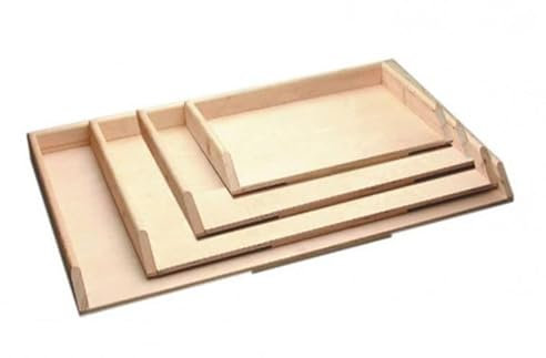 Tavoliere spianatoia asse per impastare in Legno multistrato tavola stendipasta per Pasta Fresca con Bordi Laterali impasto pizza (100x55 Con Bordi)