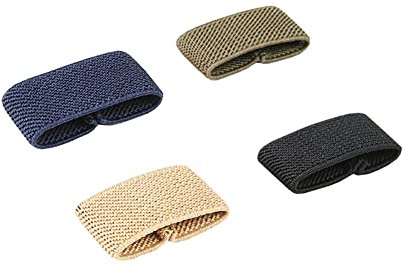 JIHUOO 8 Pcs Elastic Belt Keepers Webbing Strap Holders Organizers