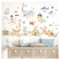 DEKO KINDERZIMMER Wandsticker Meerestiere Wal Schildkröte Kinderzimmer Wandtattoo Wandaufkleber Ozean Unterwasserwelt Babyzimmer Wanddeko DK1118-05