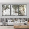 Olivenbaum, Olivenzweigdruck, mediterrane Wandkunst, botanischer Druck, minimalistischer moderner Stil, Gourmet-Dekorposter 30 x 50 cm x 3 Rahmenlos