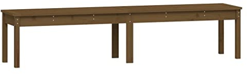 vidaXL Gartenbank, Gartenmöbel Sitzbank 2-Sitzer, Parkbank Lattenrost-Design, Holzbank Bank für Garten Terrasse, Honigbraun Massivholz Kiefer