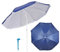 Etrexonline Sombrilla de playa Plegable, Inclinable, Protección Solar, Incluye Bolsa de Viaje Soporte Percha - Azul Oscuro 180cm