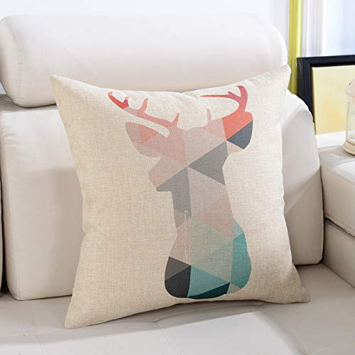 HOOOWOOO 45,7 x 45,7 cm großer Kissenbezug mit Reißverschluss, Teddystoff, Kissenbezug, Sofa, Couch, Kissenbezug, quadratisch, dekorativer Kissenbezug, dekorativ für Sofa, Stoff B