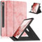 HEISHAYU Custodia per Samsung Galaxy Tab S9 11 Pollici 2023 SM-X710/X716B/X718U,Cover Girevole a 360°con Auto Sleep/Wake,Rosa