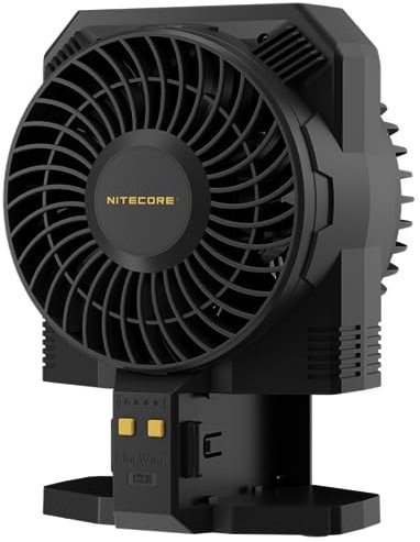 Nitecore CineWind CW30 Tragbares Studio Wind Hair Fan Gebläse, Windgeschwindigkeit von 46 km/h, mit 10 Stufen einstellbarem Wind, angetrieben durch NP-F-Batterien, vielseitige