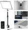 NEEWER GL1 PRO 15,5“ Key Light Streaming Licht, Video Licht mit 2,4G PC/Mac iOS/Android APP Steuerung, 2800LM LED Panel Leicht mit Tischklemme kompatibel mit Elgato Stream Deck für Gaming Zoom, Silber