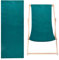 GORGECRAFT 120x43cm Baumwoll-Strand-Sessel-Ersatz Segeltuch Zusammenklappbar Lounge-Reparaturtuch Liege-Sling-Ersatz Für Sonnenbaden Garten Innenhof Strand Entspannung, Dunkelgrün