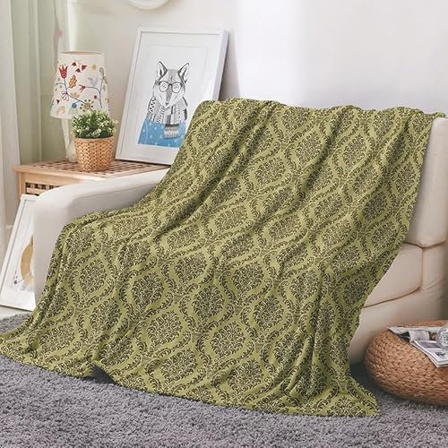 EHOMERY Coperta Zanzariera Tessuto Flanella di Cotone al Metro Custodie x Coperte Copriletto con Angoli Una Piazza E Mezzo Modello Struttura Coperta per Ospitare Verde 150x130cm