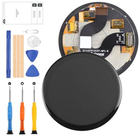 LCD Schermo per Smartwatch Amazfit GTR 3 Pro LCD Display Touch Screen Assemblea Sostituzione Schermo di Vetro Digitalizzatore con Smartwatch Riparazione Kit