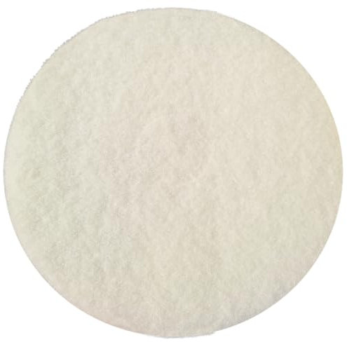 Superpads Weiß Polier-Reinigungspads 22mm stark Einscheibenmaschinen Ø406 mm (5 Stück)