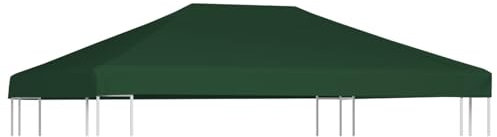 LAPOOH Pavillon Dach, Pavillon Ersatzdach, 4x3 m, 310 g/m², Grün, Wasserdicht