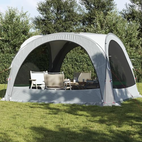 Rantry Partyzelt, weiß, 360 x 360 x 215 cm, Taft, 185T Möbel, Außenpavillon für Garten, Balkon, Terrasse, Gartenpavillon, faltbar,
