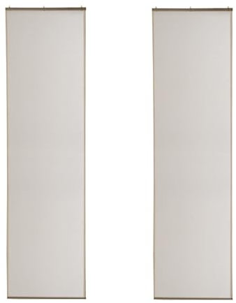 Home4You Flächenvorhänge 2er Set Schiebevorhänge Schiebegardine Vorhänge - Polyester - Cremefarben - 60x245 cm