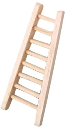Mini Furniture, Miniature Ladder Mini Wood Doll House Ladder 1:12 Dollhouse Furniture for DIY Dollhouse Decor