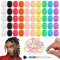 ULELE 50 Pcs Large Silicone Hair Beads for Kids Girls - Soft Colorful Pony Beads Bulk for Women - Mixed Hair Accessories for Braid Loc Dreadlock - Jewelry Making Kit