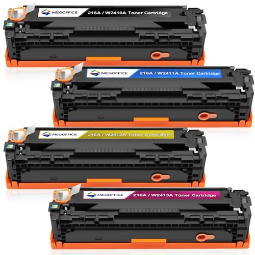 216A Toner mit Chip Kompatibel mit HP 216A Toner Set 4-Pack | für HP Color LaserJet Pro MFP M183fw M182n M183fdw M182nw M183 M182 M155a M155nw M155 W2410A W2411A W2412A W2413A