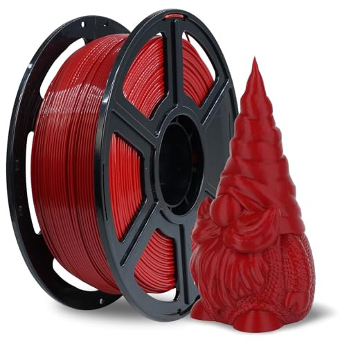 Flashforge HS PLA Filament 1,75 mm, 1 kg/2,2 lbs – Hochgeschwindigkeits-PLA für 3D-Drucker (HS PLA Rubinrot)