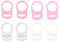 Silikon-Knopf-Ring, 8 Pcs Silikon Dummy Schnuller Halter Clip Adapter Ring, Schnuller Adapter, Silikonring für Schnuller