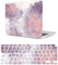 HLAAJJX Hülle für MacBook Pro 16 Zoll M3 M2 M1 Case 2023 2021 A2485 A2780 A2991 mit Liquid Retina Display Touch ID, Plastik Schutzhülle & EU QWERTY Tastaturschutz,Violette Murmel