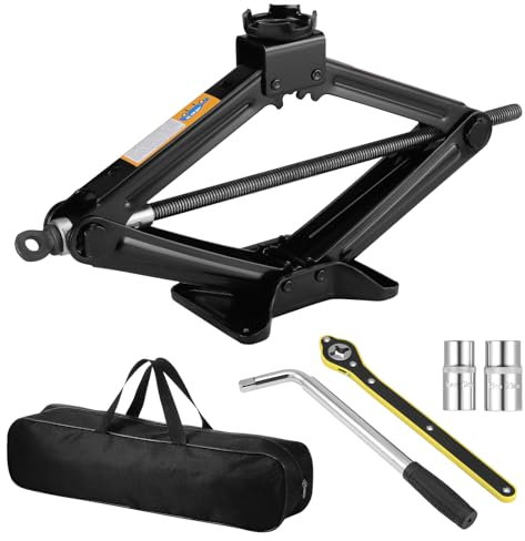 eROOSY Scherenwagenheber 3T (6.600 lbs) 3T Wagenheber, Auto Hebebühne 3 Tonnen, Tragbarer Wagenheber für Auto SUV