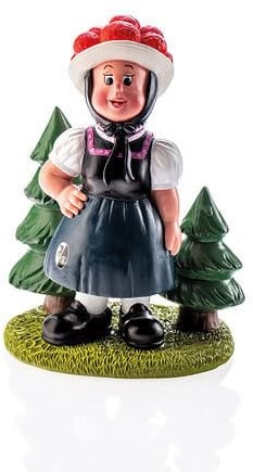 SC Freiburg Gartenzwergin in Tracht