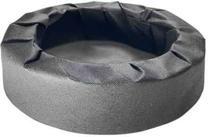 Schwimminsel Teich Rund, 18 cm/27 cm Teichpflanzen Korb, Schwimmender Teichpflanzer, Wasser schwimmende Blumeninsel, gewebter Stoff Gartenteich Pflanzer, Pflanzentopf für Wassermerkmale und Gärten