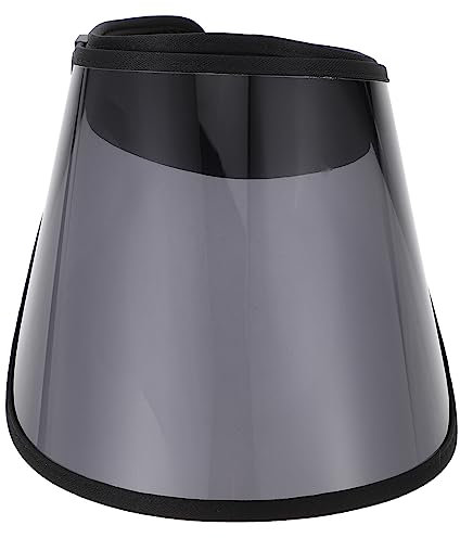 Healeved Sonnenhut Sonnenkappe mit großer Krempe Urlaubsstrandkappe Schlapphut Sommer-Tenniskappe Schirmmütze Schlappkappe UV-Kappe Plastik Black