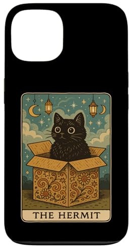 The Hermit Tarotkarte Katze in Box Mystic Funny Cat Hülle für iPhone 13