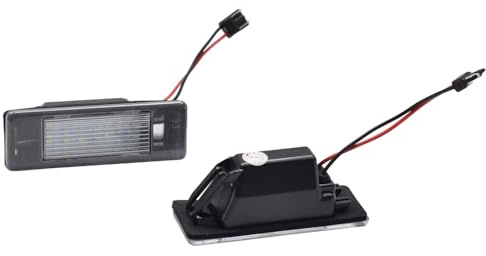 Yoegerery 2 Stück Kennzeichenleuchte Rücklicht für Nissan Qashqai J10 J11 | hintere Nummernschildleuchte Lampen für Nissan Juke F15 Rogue Sport Versa X-Trail T31