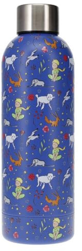 Bouteille d'eau isotherme Kiub en inox (Le Petit Prince et ses amis)