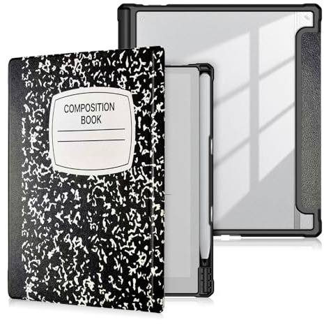 Custodia per Onyx Boox Go 10.3 /BOOX Tablet Go 10.3 Gen II Lumi, custodia protettiva trasparente con portapenne (JSB)